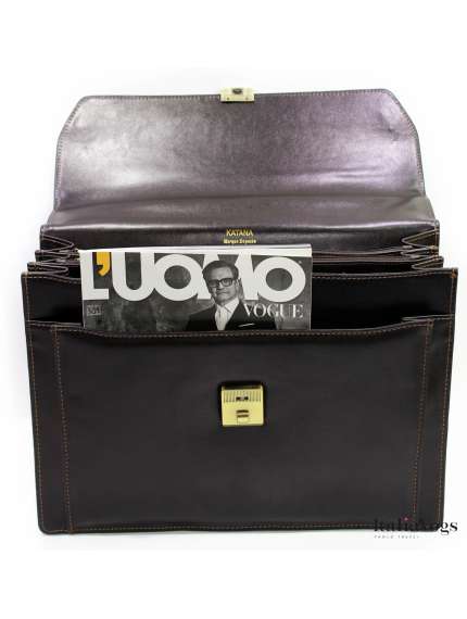 Чоловічий діловий портфель з НАТУРАЛЬНОЇ ШКІРИ KATANA K63032