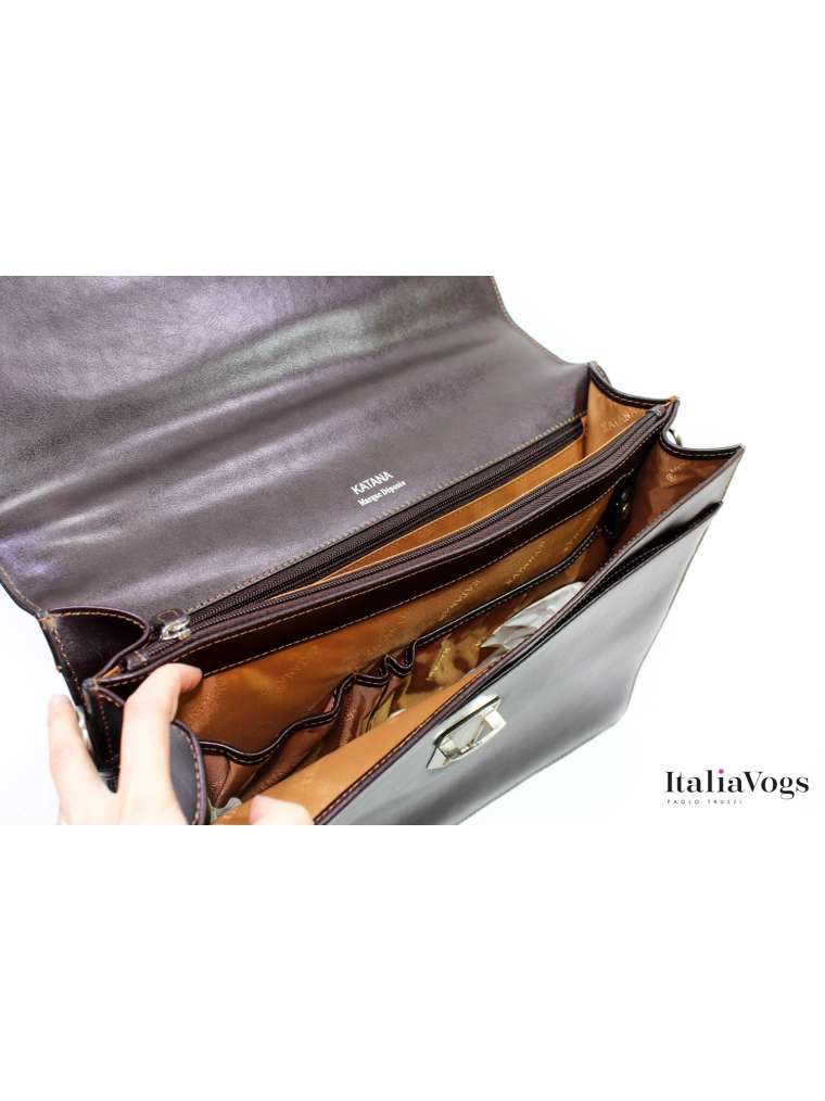 Діловий портфель з НАТУРАЛЬНОЇ ШКІРИ KATANA K63041
