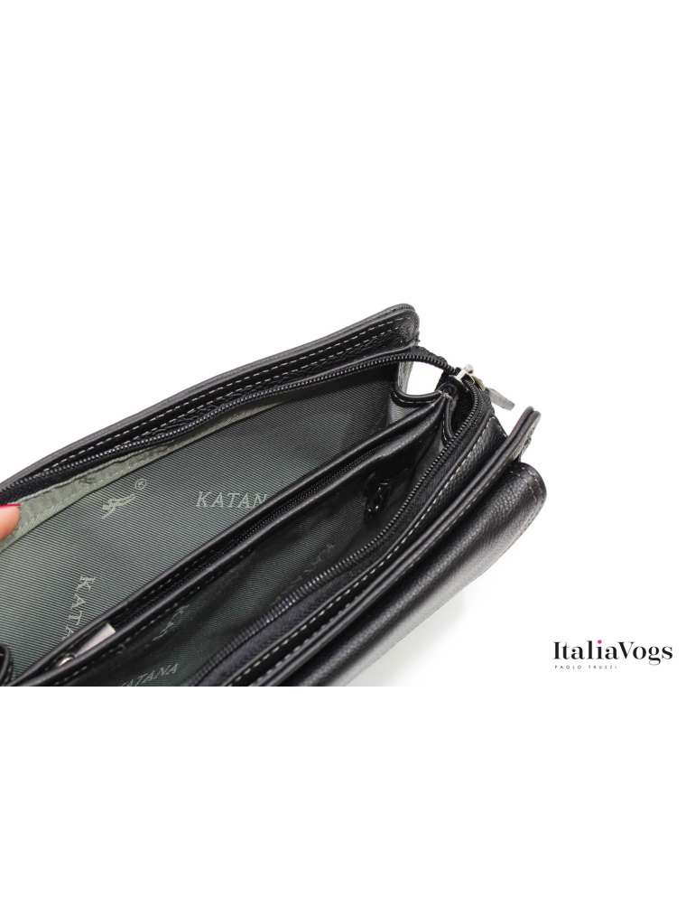 Чоловіча барсетка на руку з НАТУРАЛЬНОЇ ШКІРИ KATANA K69311