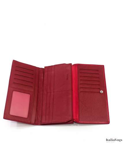 Жіночий гаманець на кнопці з НАТУРАЛЬНОЇ ШКІРИ OD2039